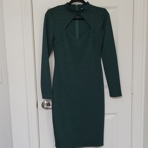 Charlotte Russe hunter Green dress size medium